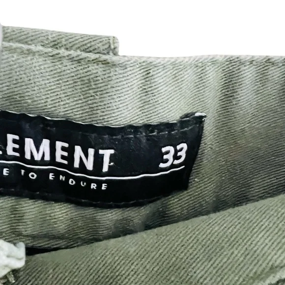 Element Men's Olive Cargo Shorts - Picture 3 of 3